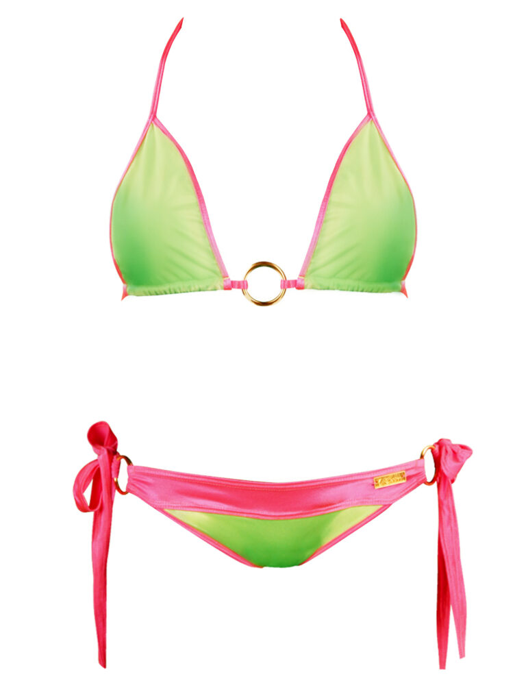 Electra Neon Green Bikini Top Water Vixen Swim