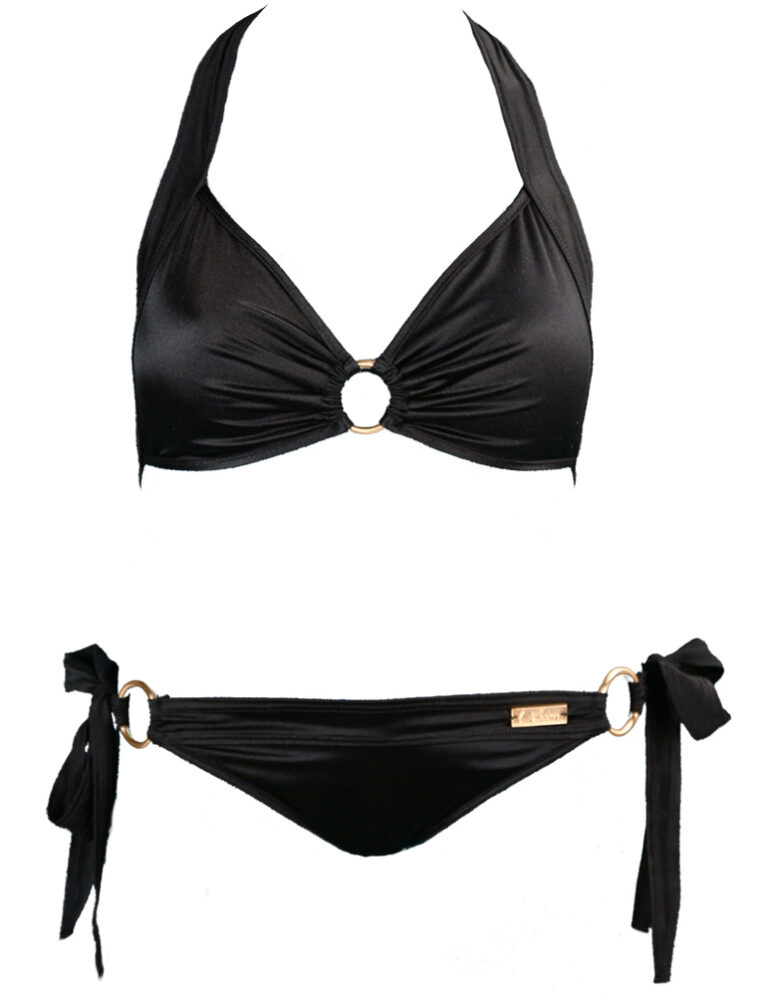 Black Bandeau Bikini Top | Water Vixen Swim