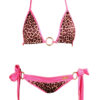 Neon pink bikini cheetah print