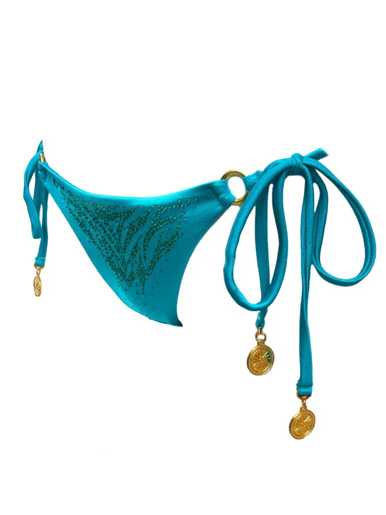 Turquoise bikini bottom