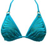 Turquoise bikini top