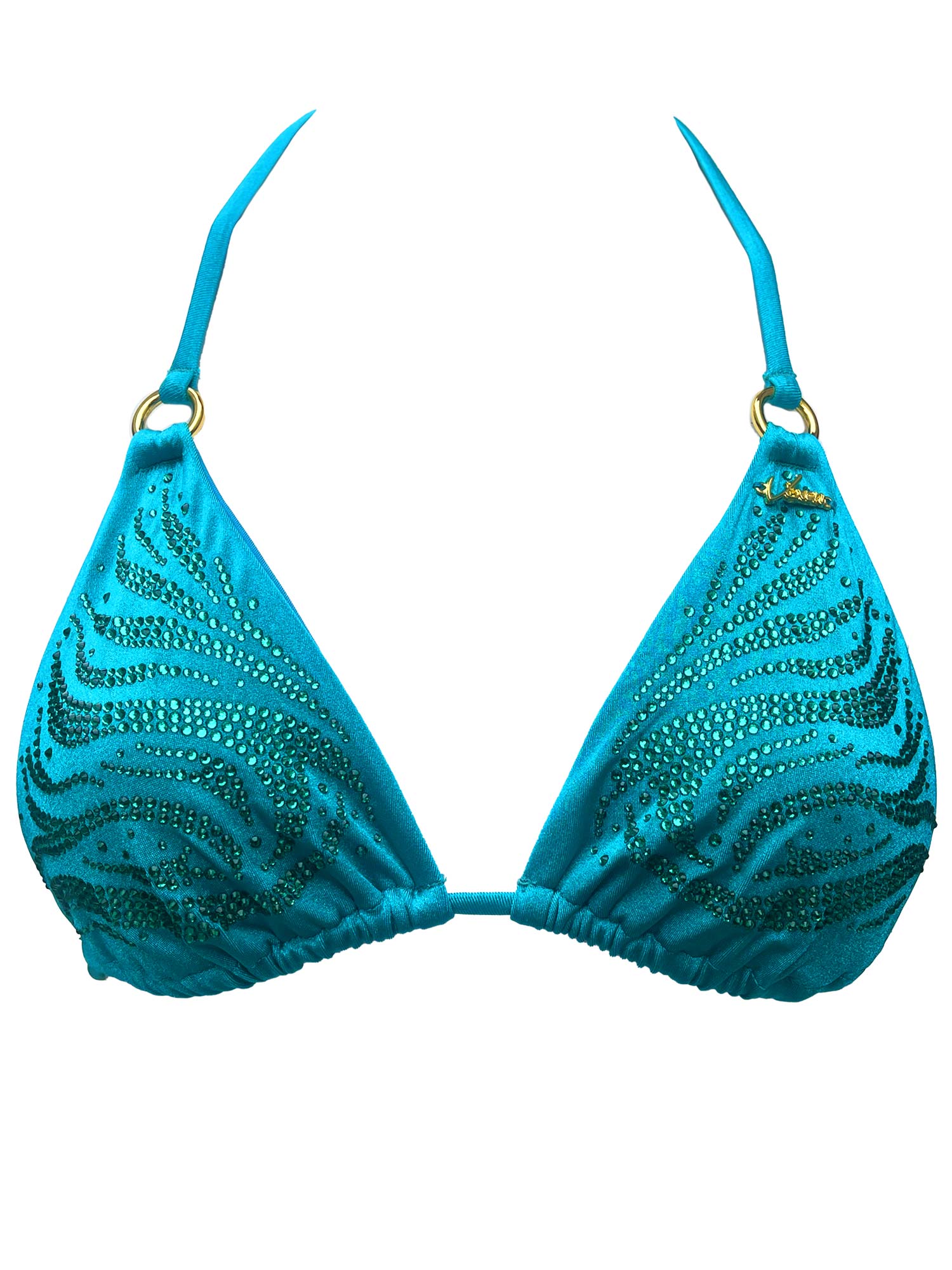 Turquoise bikini top