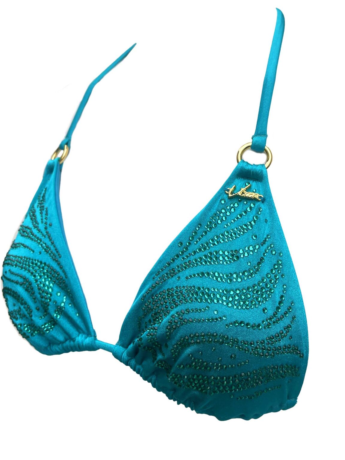 Turquoise bikini top