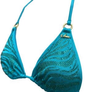 Turquoise bikini top